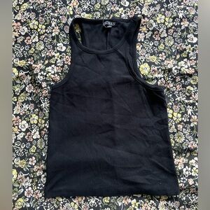 J.Crew Black Ribbed Tank Top